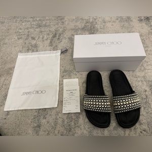 Jimmy choo pearl slides size 40
